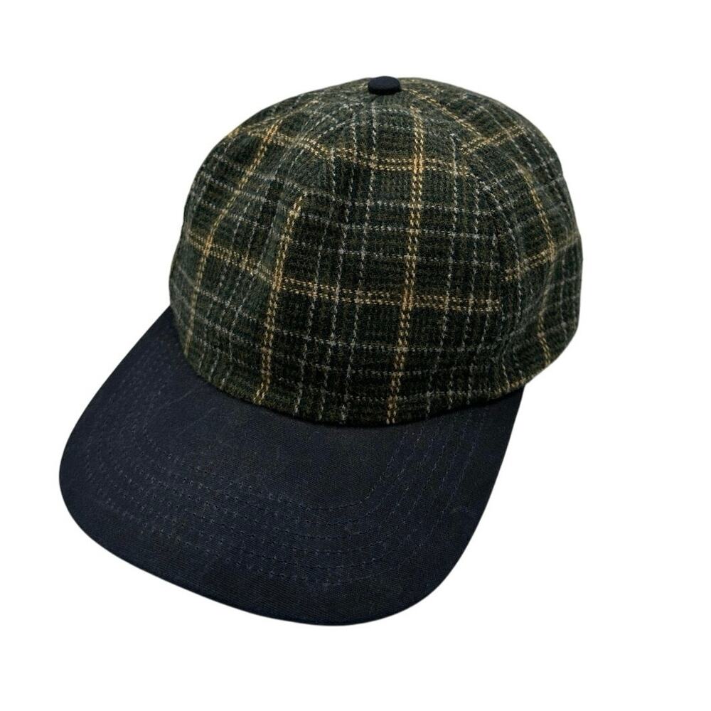 NWT Manresa MacResa Workwear Wool Plaid Hat Scottish Plaid Adjustable OSFM